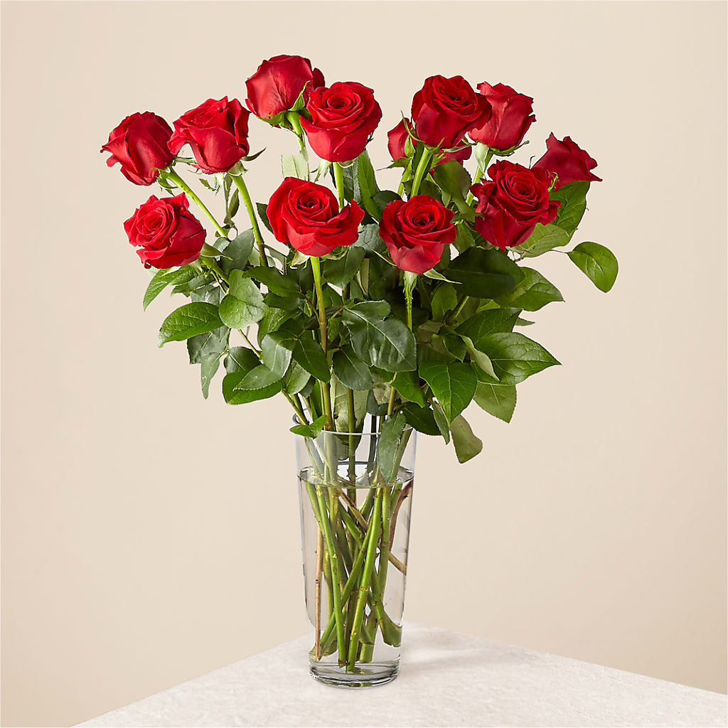 Long Stem Red Rose Bouquet – HOMETOWN TREASURES FLORAL & GIFTS, Morris OK