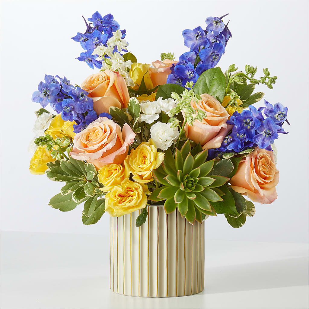 Cobalt Reverie Bouquet – HOMETOWN TREASURES FLORAL & GIFTS, Morris OK