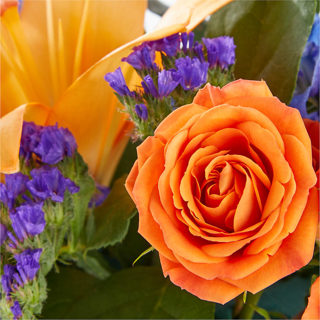 Radiant Citrus Box Bouquet – HOMETOWN TREASURES FLORAL & GIFTS, Morris OK