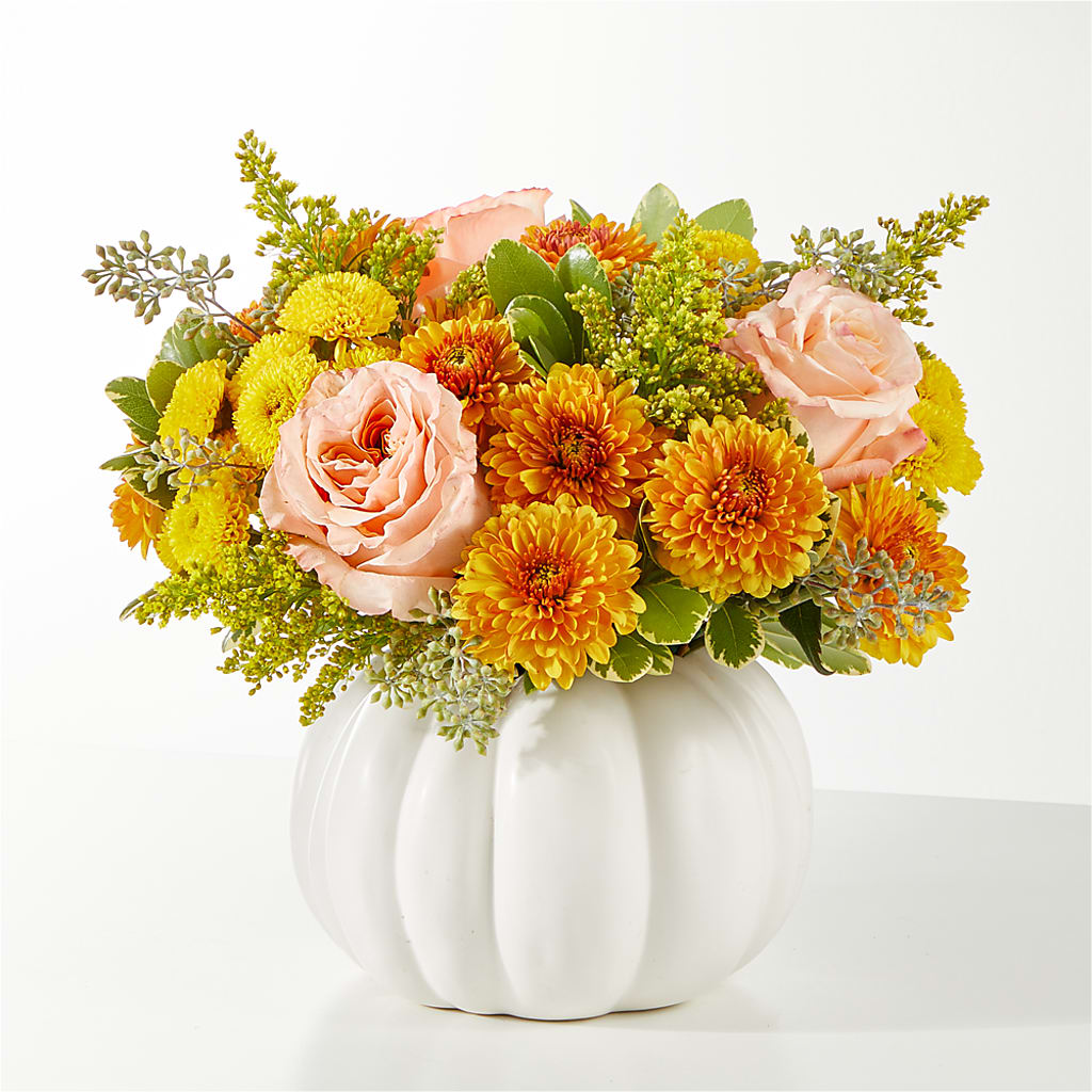 Peachy Pumpkin – HOMETOWN TREASURES FLORAL & GIFTS, Morris OK