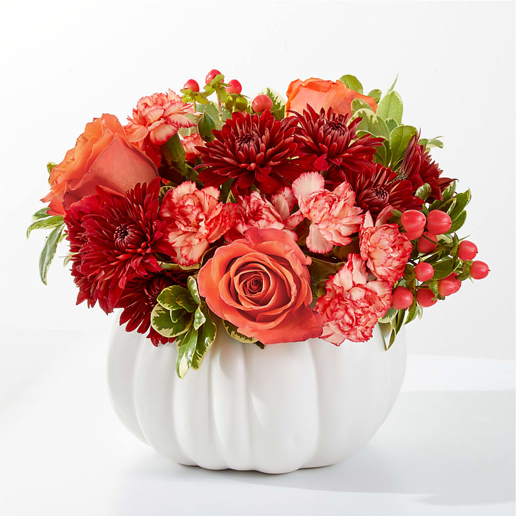 Autumn Air Pumpkin Bouquet – HOMETOWN TREASURES FLORAL & GIFTS, Morris OK