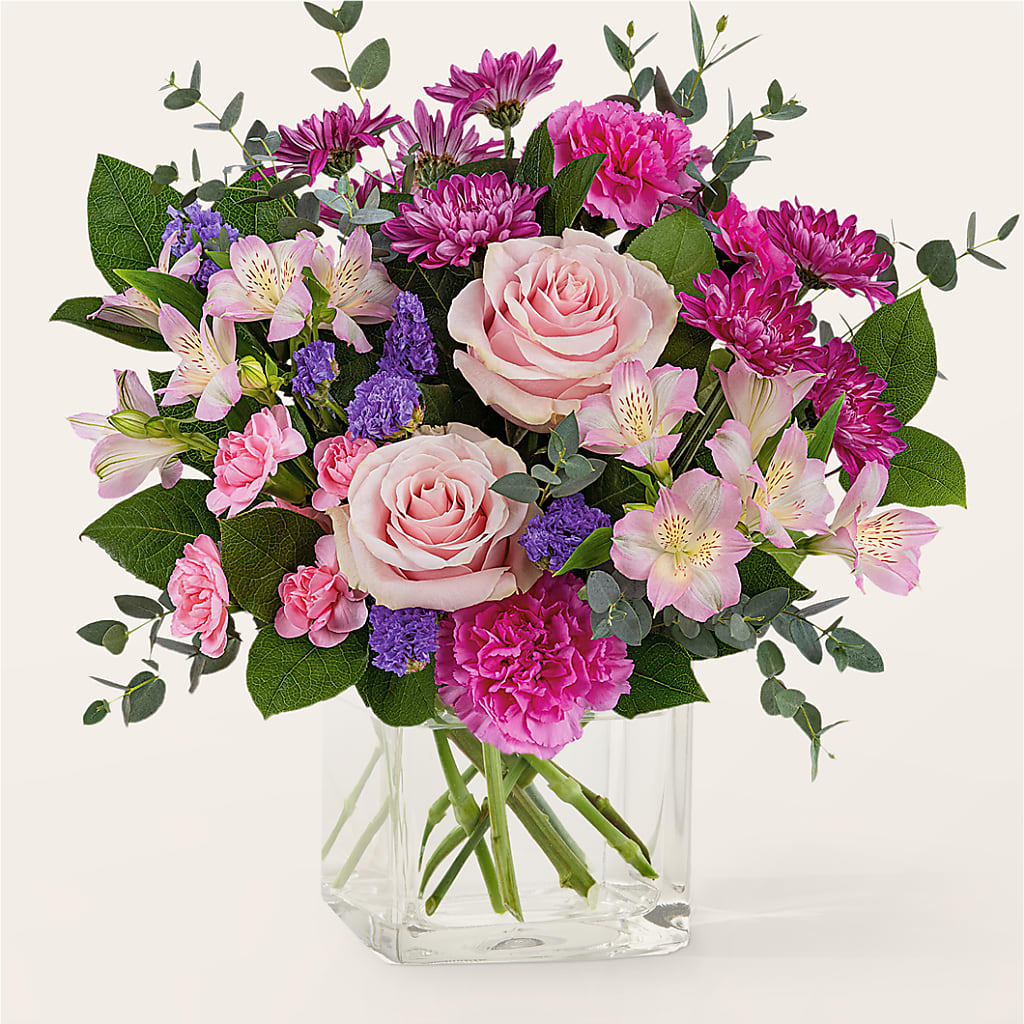 Rosy Radiance Bouquet – HOMETOWN TREASURES FLORAL & GIFTS, Morris OK