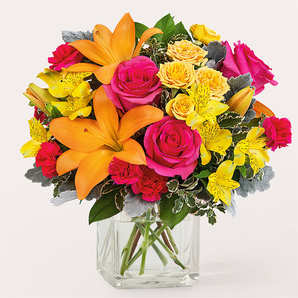 To the Tropics Bouquet – HOMETOWN TREASURES FLORAL & GIFTS, Morris OK