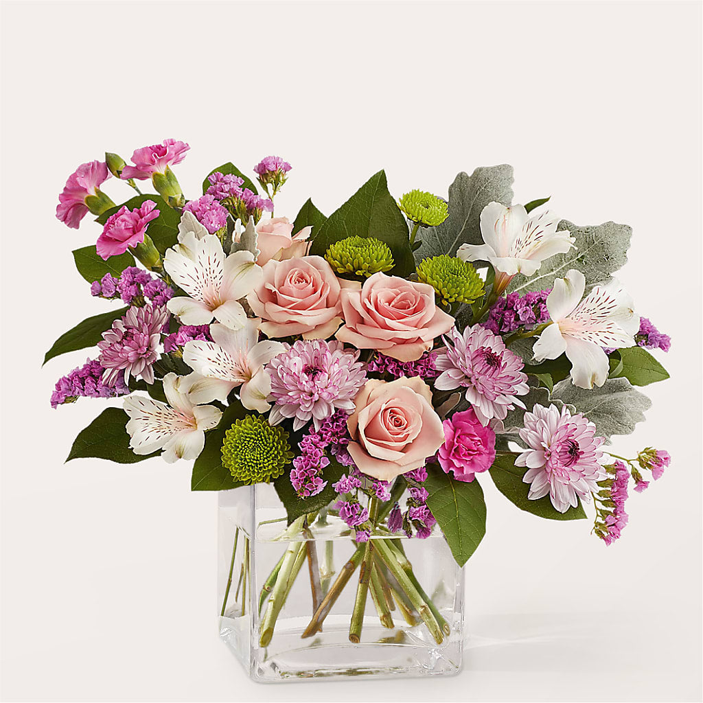 Pink Suede Bouquet – HOMETOWN TREASURES FLORAL & GIFTS, Morris OK