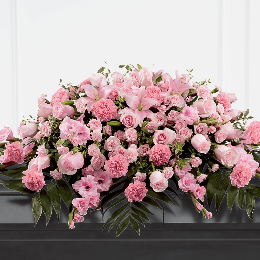 Garden of Comfort Casket Spray (Standard) – HOMETOWN TREASURES FLORAL & GIFTS, Morris OK