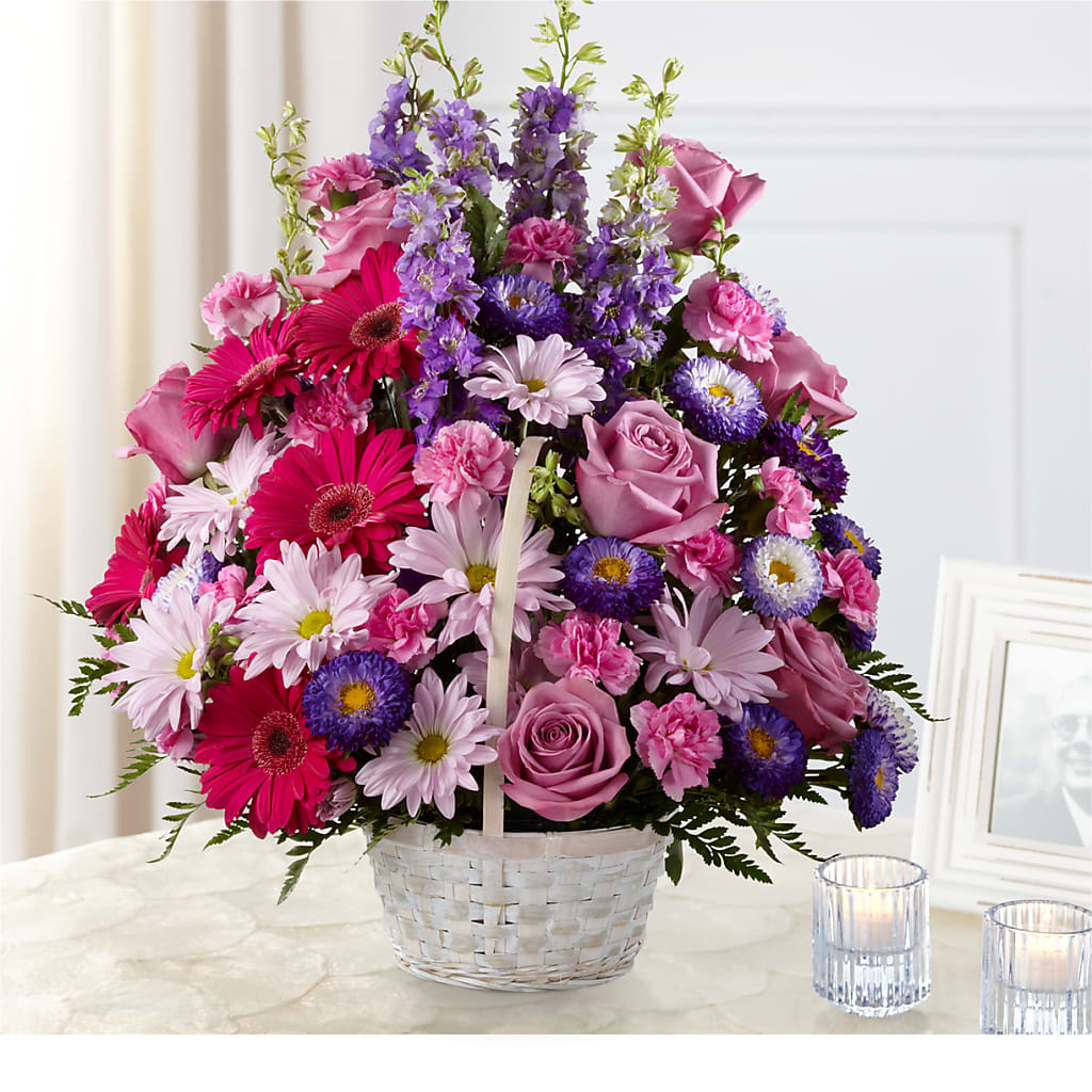 Pastel Peace Basket – HOMETOWN TREASURES FLORAL & GIFTS, Morris OK