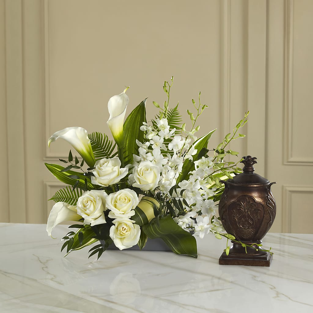 At Peace Arrangement – HOMETOWN TREASURES FLORAL & GIFTS, Morris OK