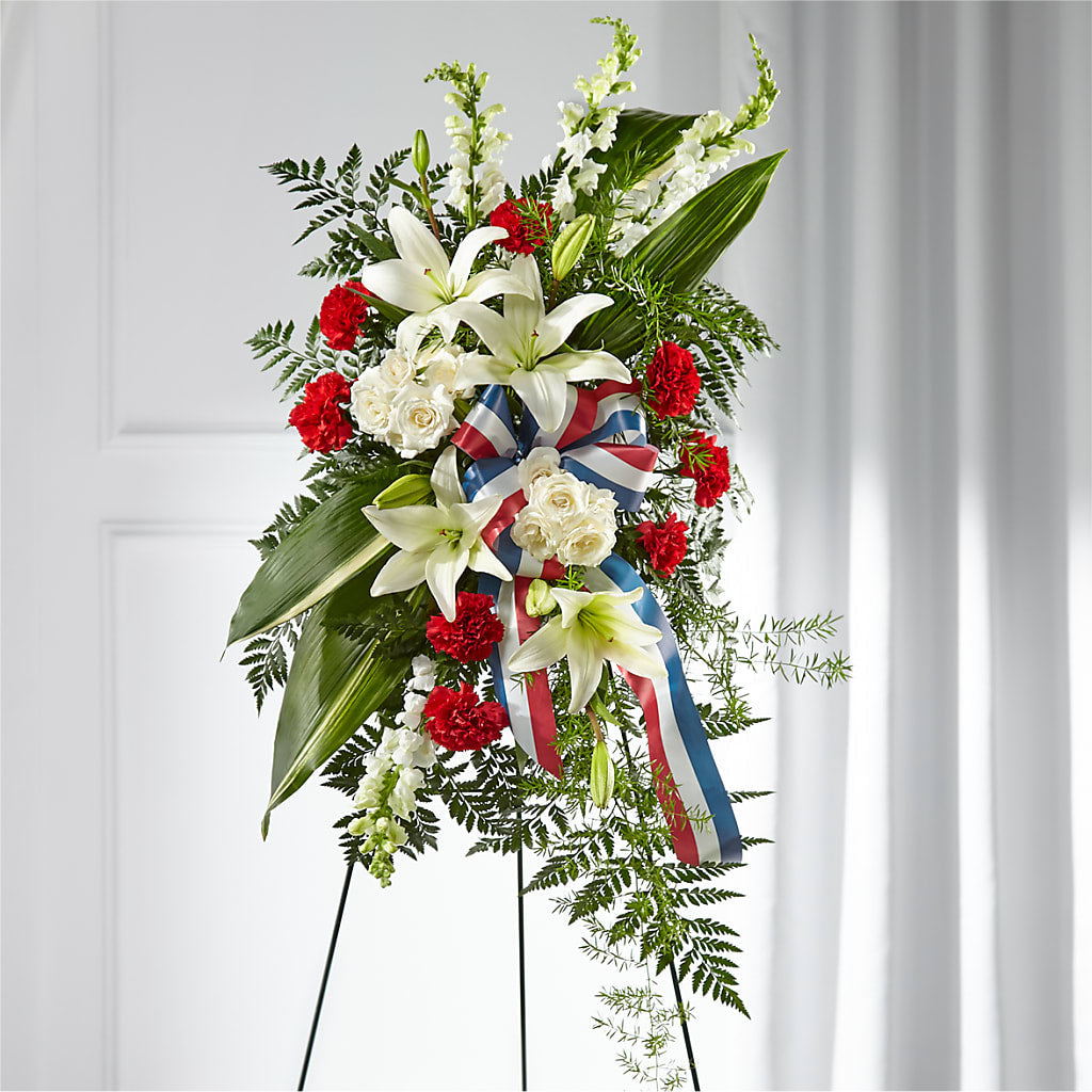 Stars of Life Standing Spray – HOMETOWN TREASURES FLORAL & GIFTS, Morris OK