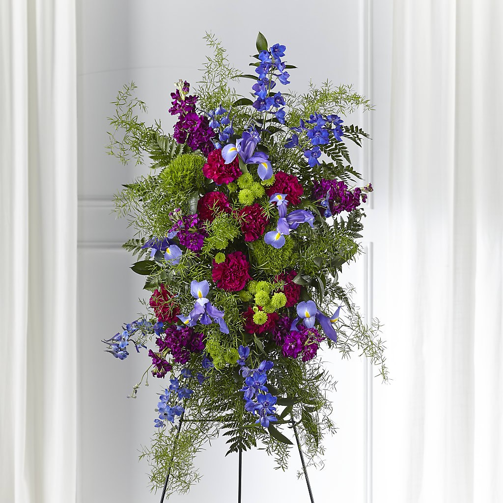 Heavenly Skies Standing Spray – HOMETOWN TREASURES FLORAL & GIFTS, Morris OK