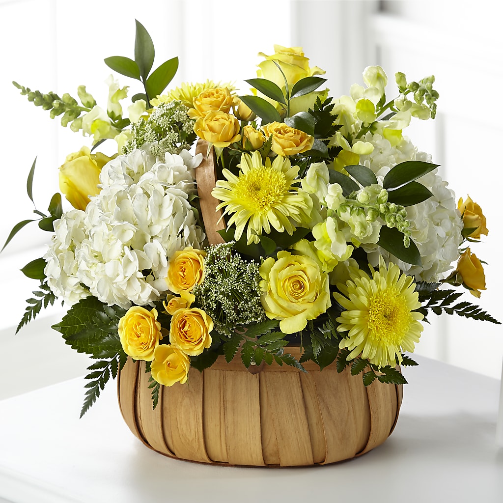 Rustic Remembrance Basket – HOMETOWN TREASURES FLORAL & GIFTS, Morris OK