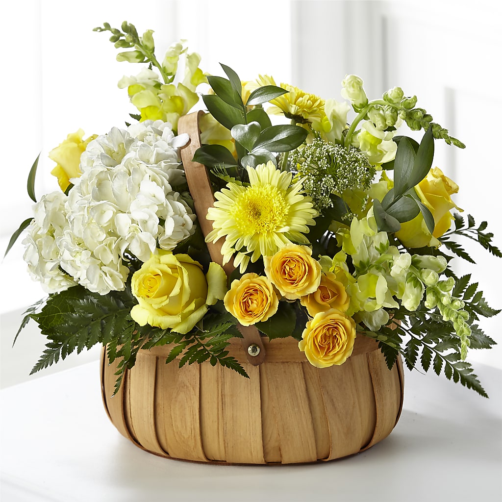 Rustic Remembrance Basket – HOMETOWN TREASURES FLORAL & GIFTS, Morris OK