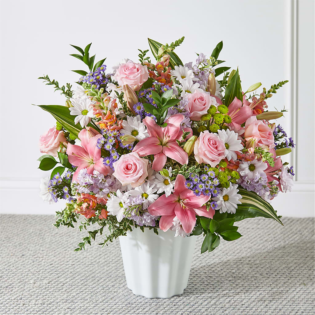 Abundant Compassion Floor Basket – HOMETOWN TREASURES FLORAL & GIFTS, Morris OK