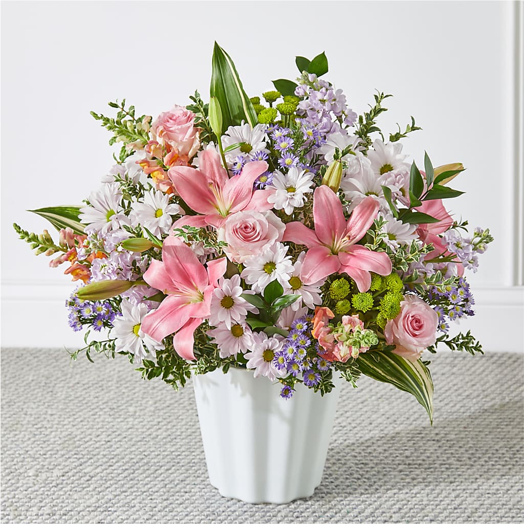 Abundant Compassion Floor Basket – HOMETOWN TREASURES FLORAL & GIFTS, Morris OK