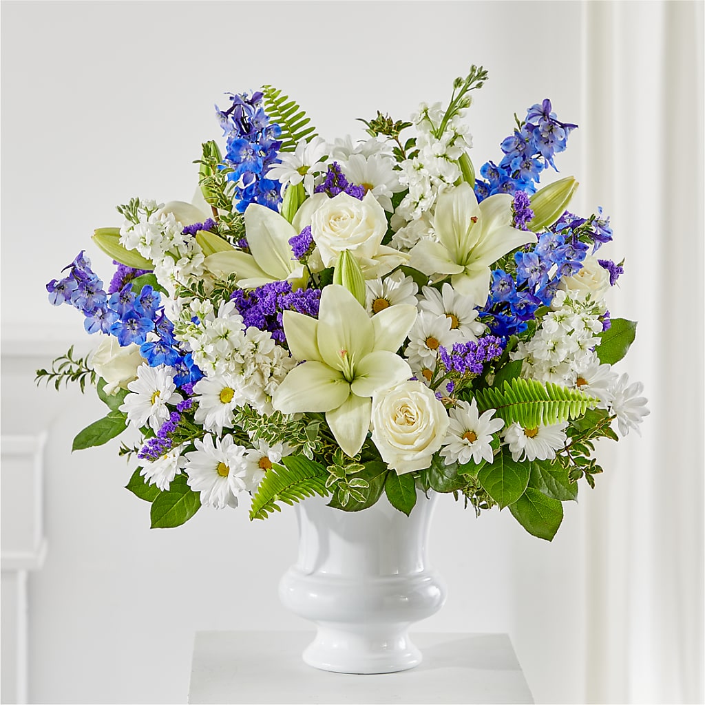 Expressions of Hope Urn Arrangement – HOMETOWN TREASURES FLORAL & GIFTS, Morris OK