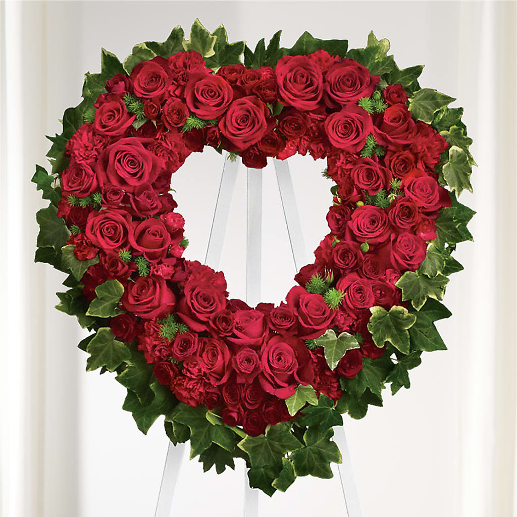 Wholehearted Standing Spray – HOMETOWN TREASURES FLORAL & GIFTS, Morris OK