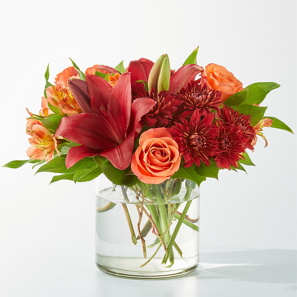 Crimson Leaves Bouquet – HOMETOWN TREASURES FLORAL & GIFTS, Morris OK