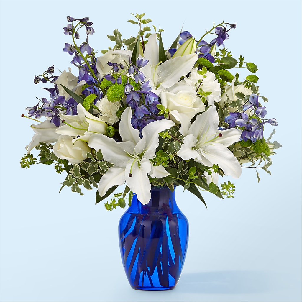 Santorini Bouquet – HOMETOWN TREASURES FLORAL & GIFTS, Morris OK