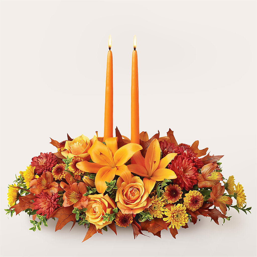 Traditions Centerpiece – HOMETOWN TREASURES FLORAL & GIFTS, Morris OK
