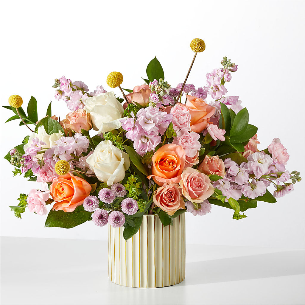 French Market Bouquet with Ivory Vase – HOMETOWN TREASURES FLORAL & GIFTS, Morris OK
