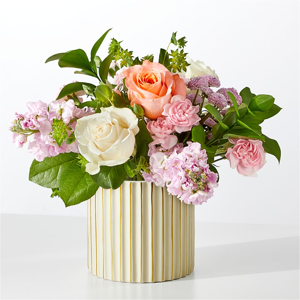 French Market Bouquet with Ivory Vase – HOMETOWN TREASURES FLORAL & GIFTS, Morris OK