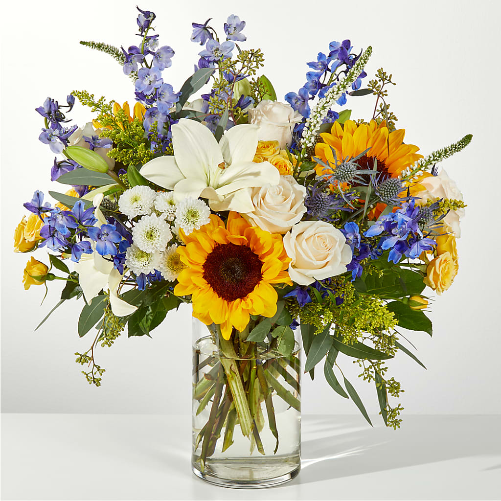 Wonderfully Sunny Bouquet – HOMETOWN TREASURES FLORAL & GIFTS, Morris OK