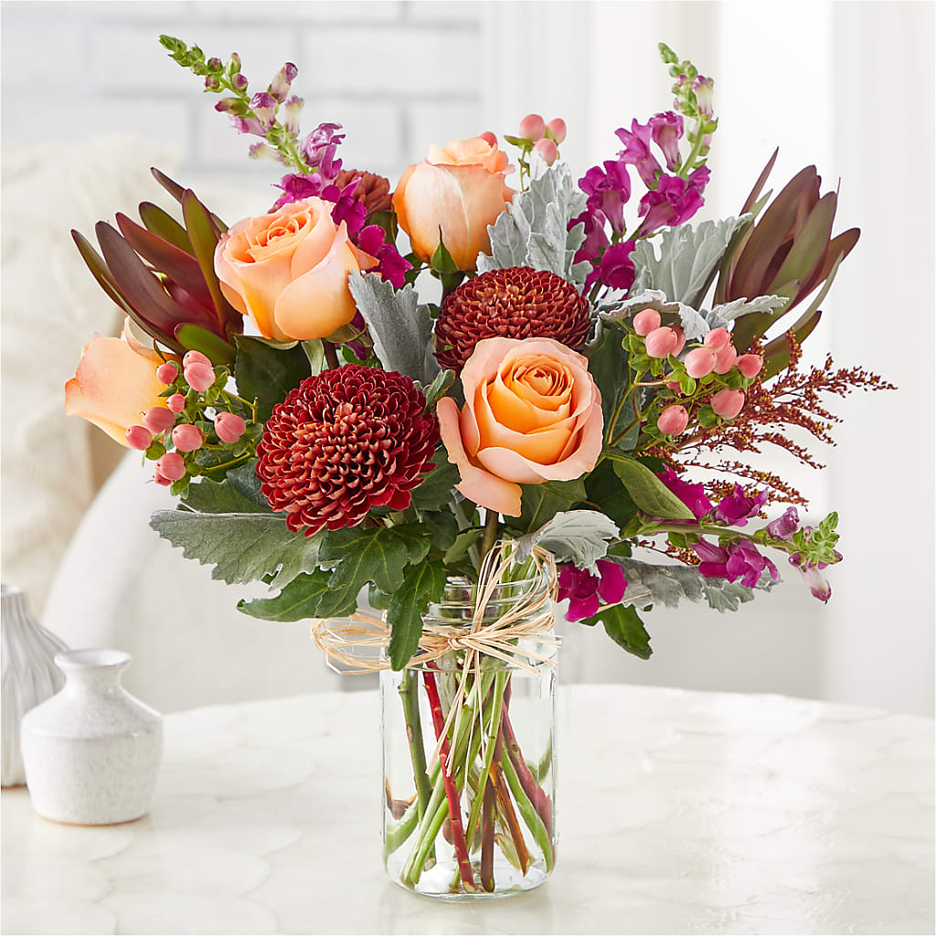 Moody Hues Bouquet – HOMETOWN TREASURES FLORAL & GIFTS, Morris OK