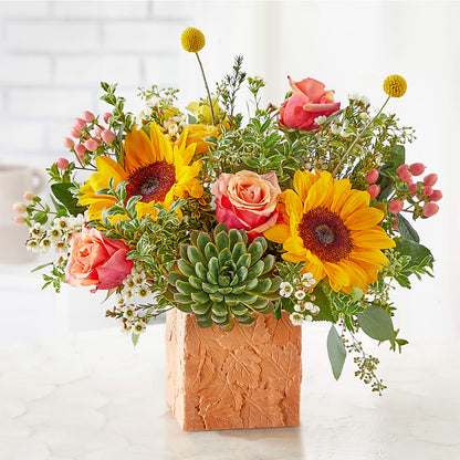 Sunflower Season Bouquet – HOMETOWN TREASURES FLORAL & GIFTS, Morris OK