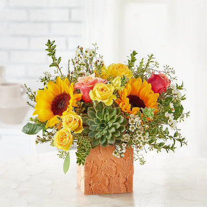 Sunflower Season Bouquet – HOMETOWN TREASURES FLORAL & GIFTS, Morris OK