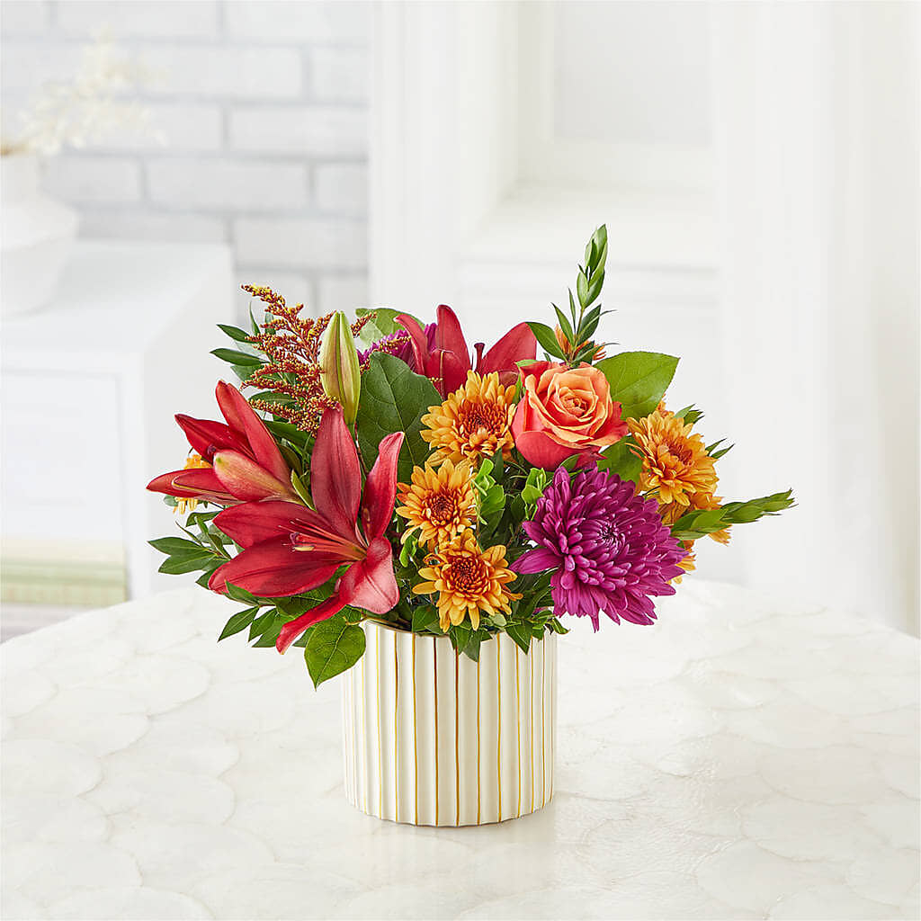 Burgundy Landscape Bouquet – HOMETOWN TREASURES FLORAL & GIFTS, Morris OK