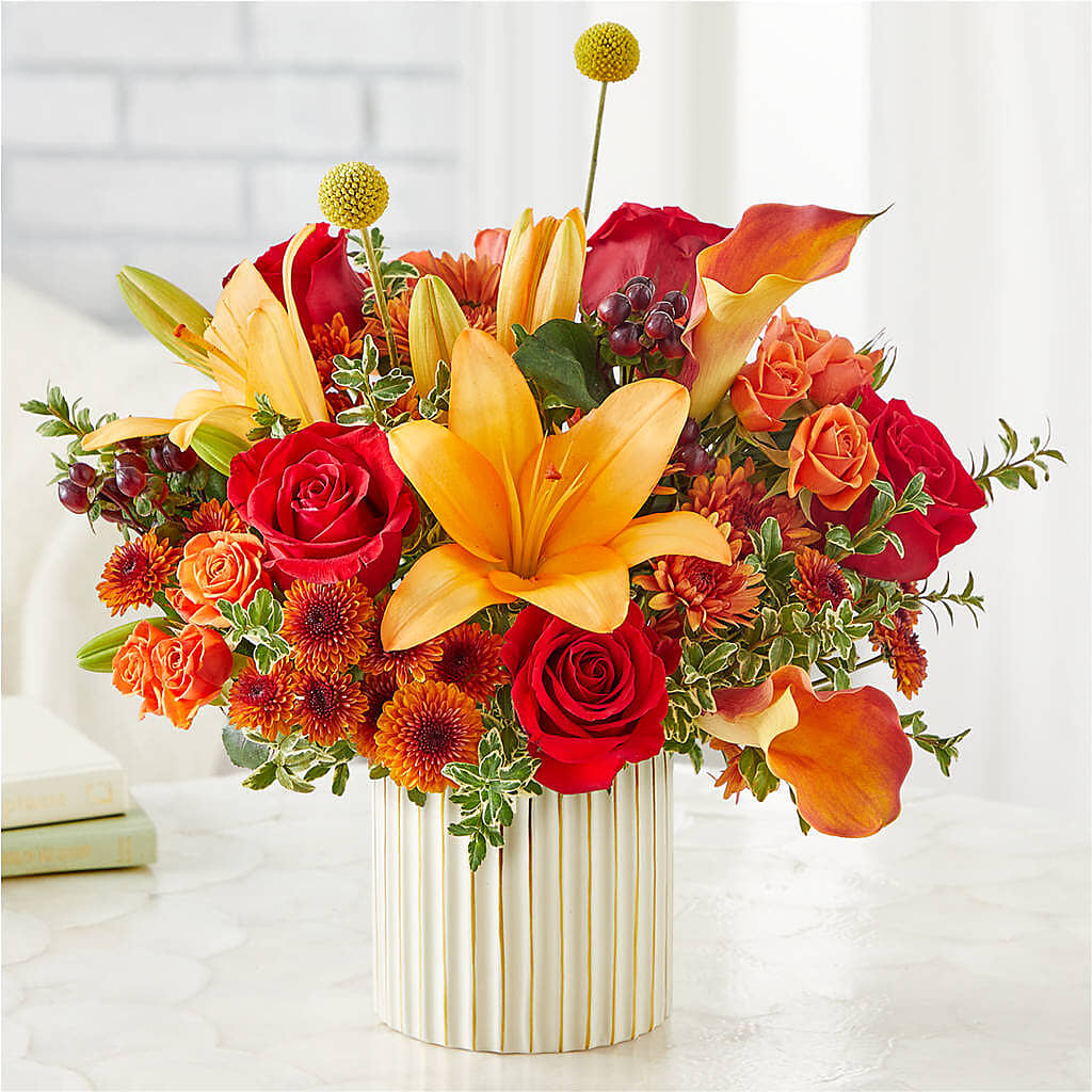 Scarlet Skies Bouquet – HOMETOWN TREASURES FLORAL & GIFTS, Morris OK