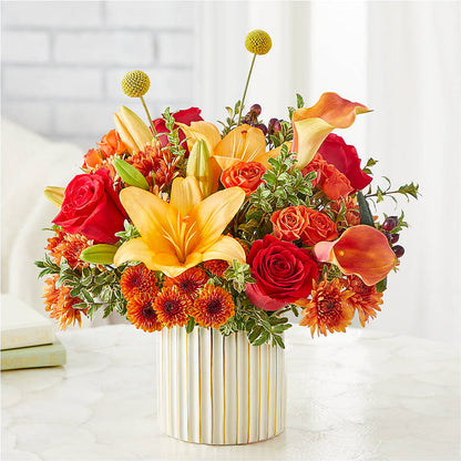 Scarlet Skies Bouquet – HOMETOWN TREASURES FLORAL & GIFTS, Morris OK