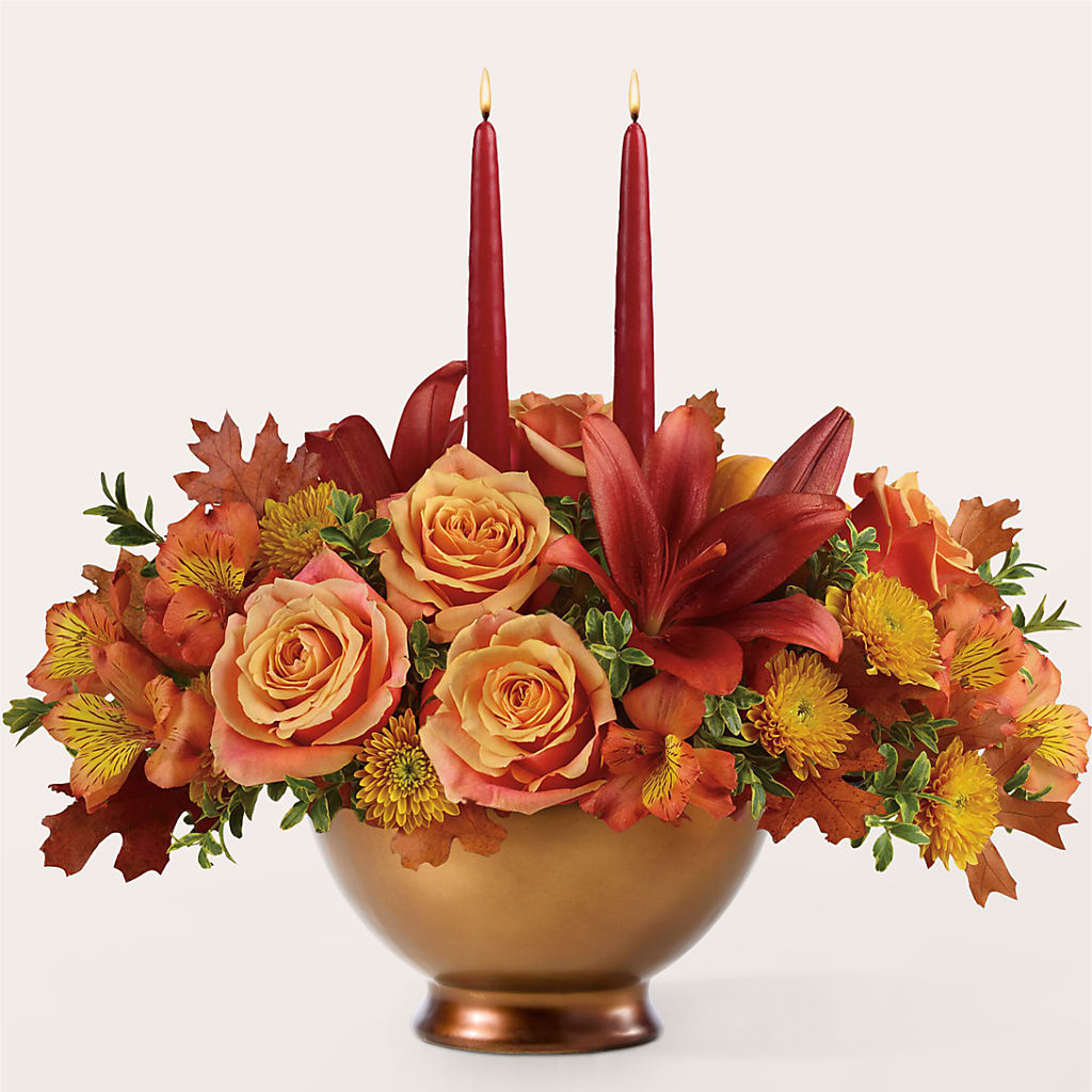 Harvest Table Centerpiece – HOMETOWN TREASURES FLORAL & GIFTS, Morris OK