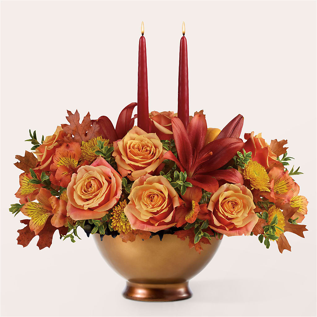 Harvest Table Centerpiece – HOMETOWN TREASURES FLORAL & GIFTS, Morris OK