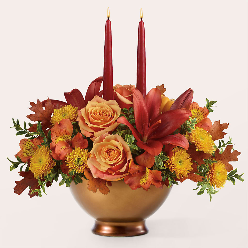 Harvest Table Centerpiece – HOMETOWN TREASURES FLORAL & GIFTS, Morris OK