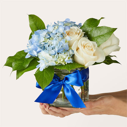 Sky Blue Delight Bouquet – HOMETOWN TREASURES FLORAL & GIFTS, Morris OK