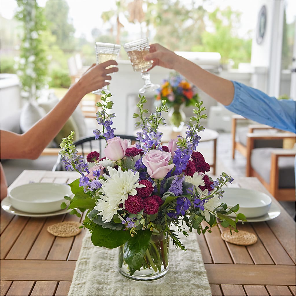 Violet Frost Bouquet – HOMETOWN TREASURES FLORAL & GIFTS, Morris OK