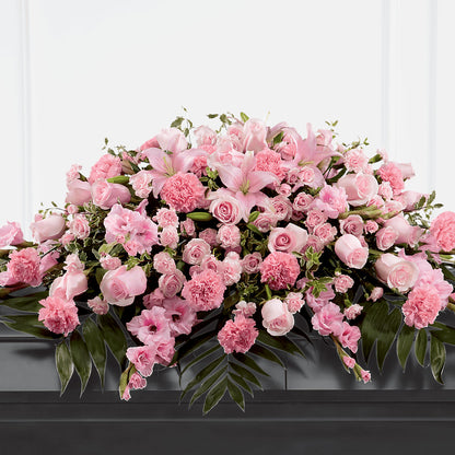 Garden of Comfort Casket Spray (Standard) – HOMETOWN TREASURES FLORAL & GIFTS, Morris OK