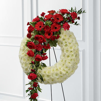 Graceful Tribute Wreath – HOMETOWN TREASURES FLORAL & GIFTS, Morris OK