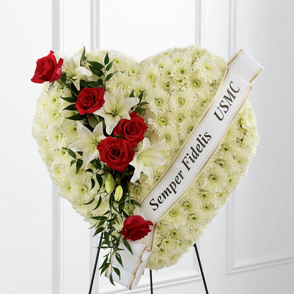 Heartfelt Hero Standing Heart – HOMETOWN TREASURES FLORAL & GIFTS, Morris OK