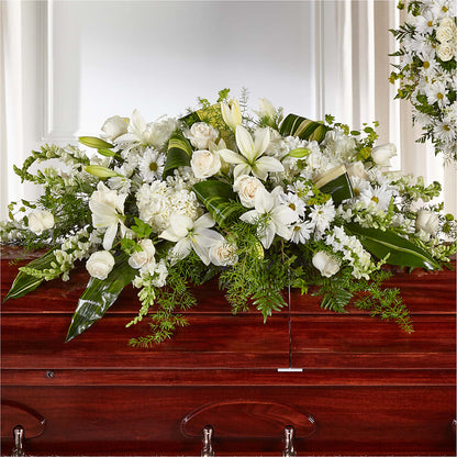 Abundance Casket Spray – HOMETOWN TREASURES FLORAL & GIFTS, Morris OK