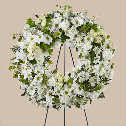 Faithful Wishes Wreath – HOMETOWN TREASURES FLORAL & GIFTS, Morris OK