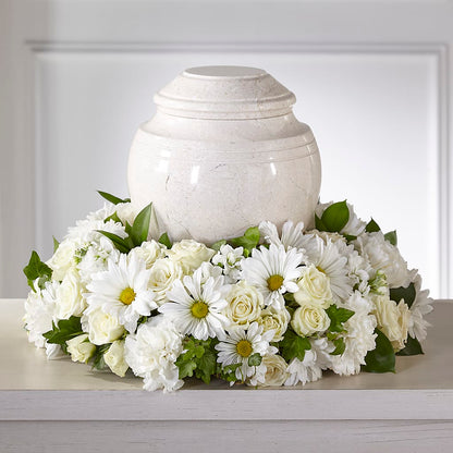 Ivory Gardens Cremation Adornment – HOMETOWN TREASURES FLORAL & GIFTS, Morris OK