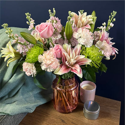 Pretty in Pink Bouquet – HOMETOWN TREASURES FLORAL & GIFTS, Morris OK