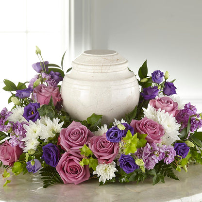 Blooming Sympathy Cremation Adornment – HOMETOWN TREASURES FLORAL & GIFTS, Morris OK