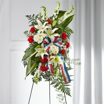 Stars of Life Standing Spray – HOMETOWN TREASURES FLORAL & GIFTS, Morris OK