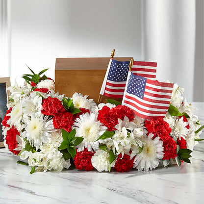Spirit of Patriotism Cremation Adornment – HOMETOWN TREASURES FLORAL & GIFTS, Morris OK