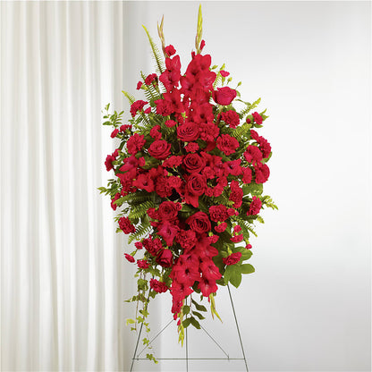 From the Heart Standing Spray – HOMETOWN TREASURES FLORAL & GIFTS, Morris OK