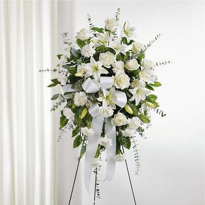 With Care Standing Spray – HOMETOWN TREASURES FLORAL & GIFTS, Morris OK