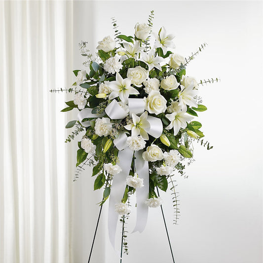 With Care Standing Spray – HOMETOWN TREASURES FLORAL & GIFTS, Morris OK