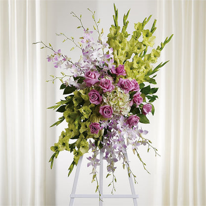 Lasting Legacy Standing Spray – HOMETOWN TREASURES FLORAL & GIFTS, Morris OK